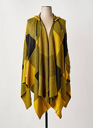 Poncho col v jaune SHEEGO femme