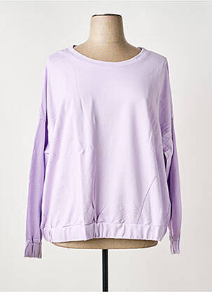 Sweat-shirt stretch manches longues violet SHEEGO femme