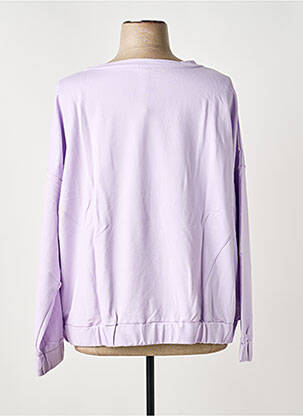 Sweat-shirt stretch manches longues violet SHEEGO femme