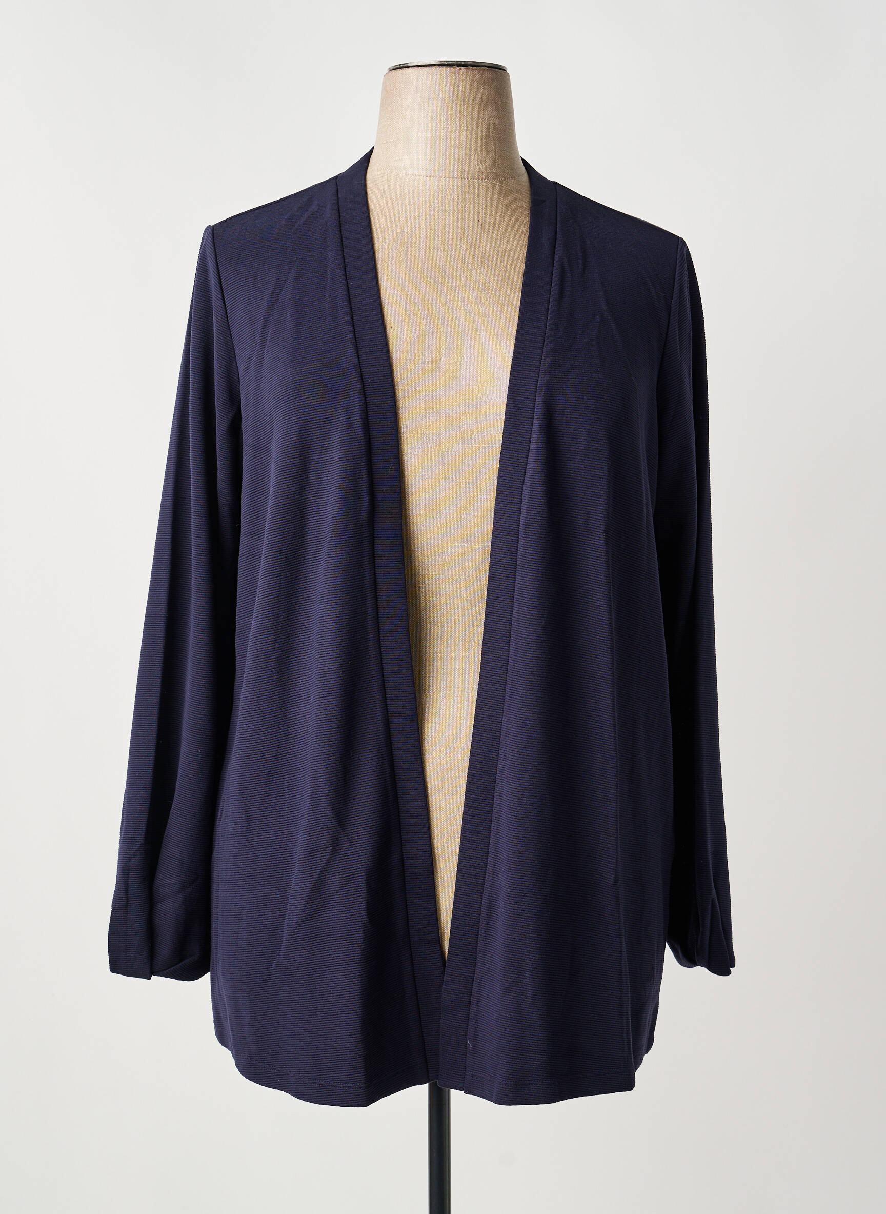 Gilet manches longues stretch bleu TRIANGLE femme