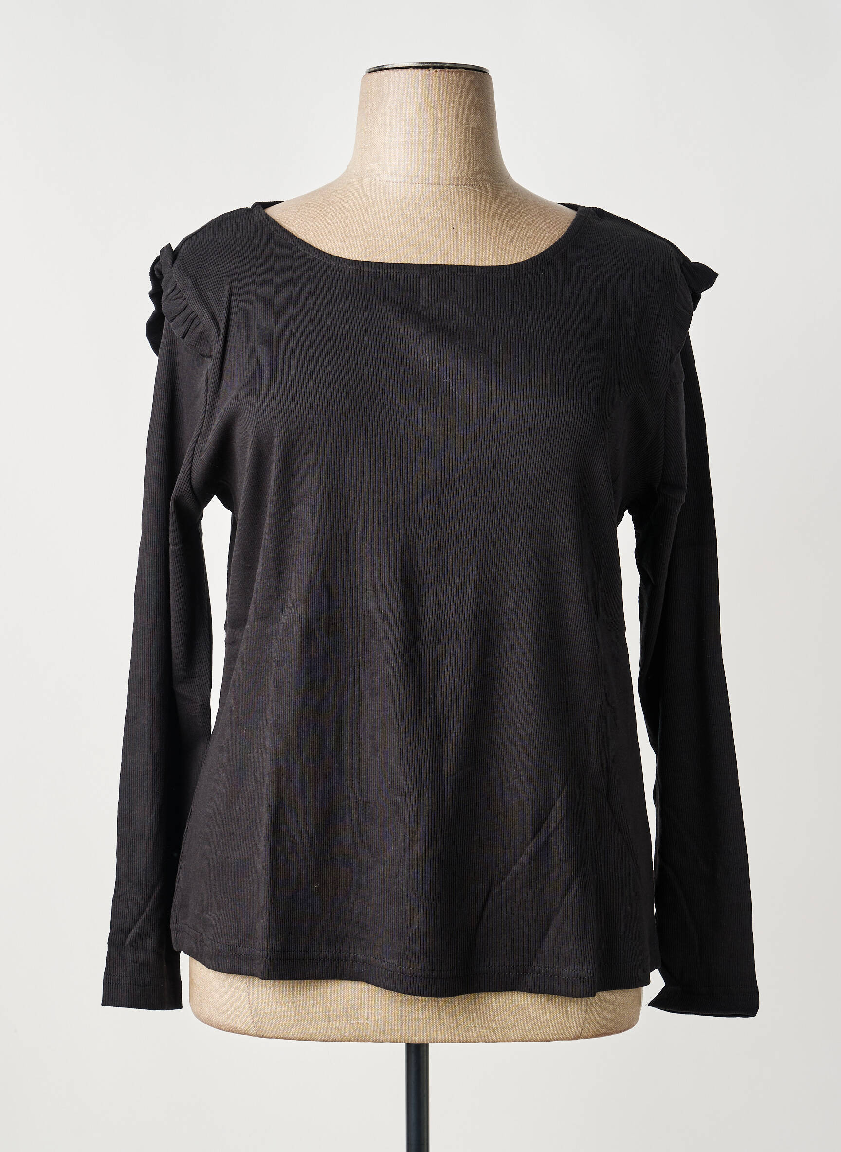 T-shirt manches longues manches longues noir SHEEGO femme