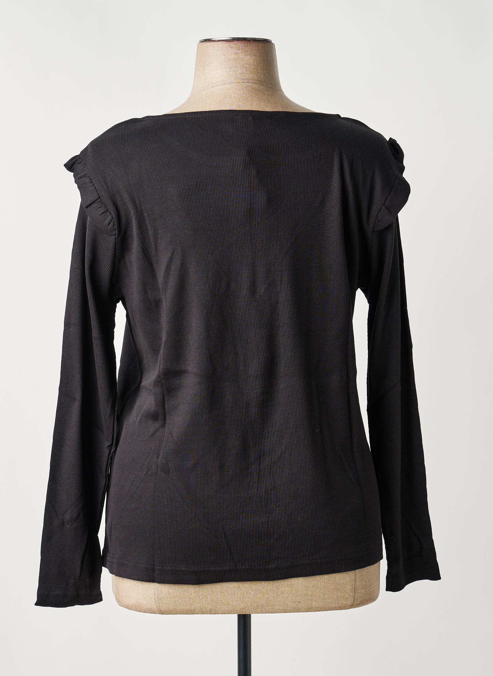 T-shirt manches longues manches longues noir SHEEGO femme