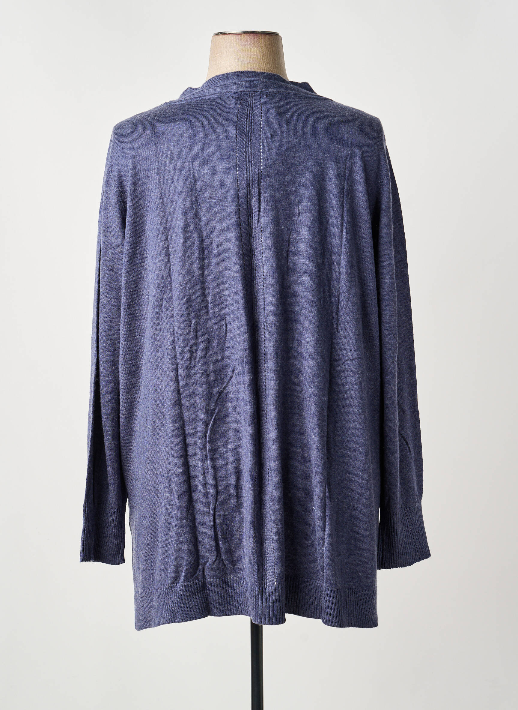 Gilet manches longues stretch bleu SHEEGO femme