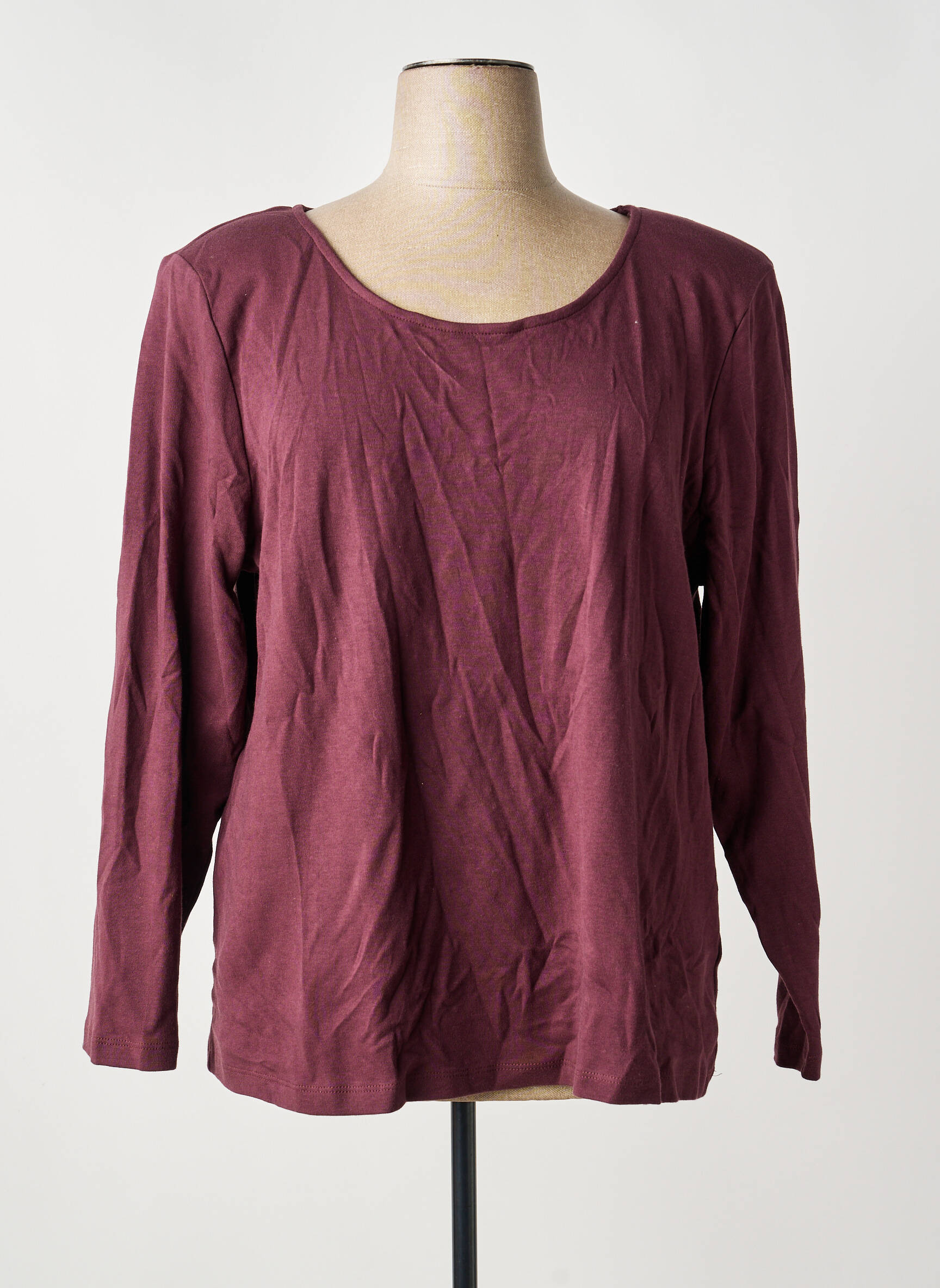 T-shirt manches longues manches longues rouge SHEEGO femme