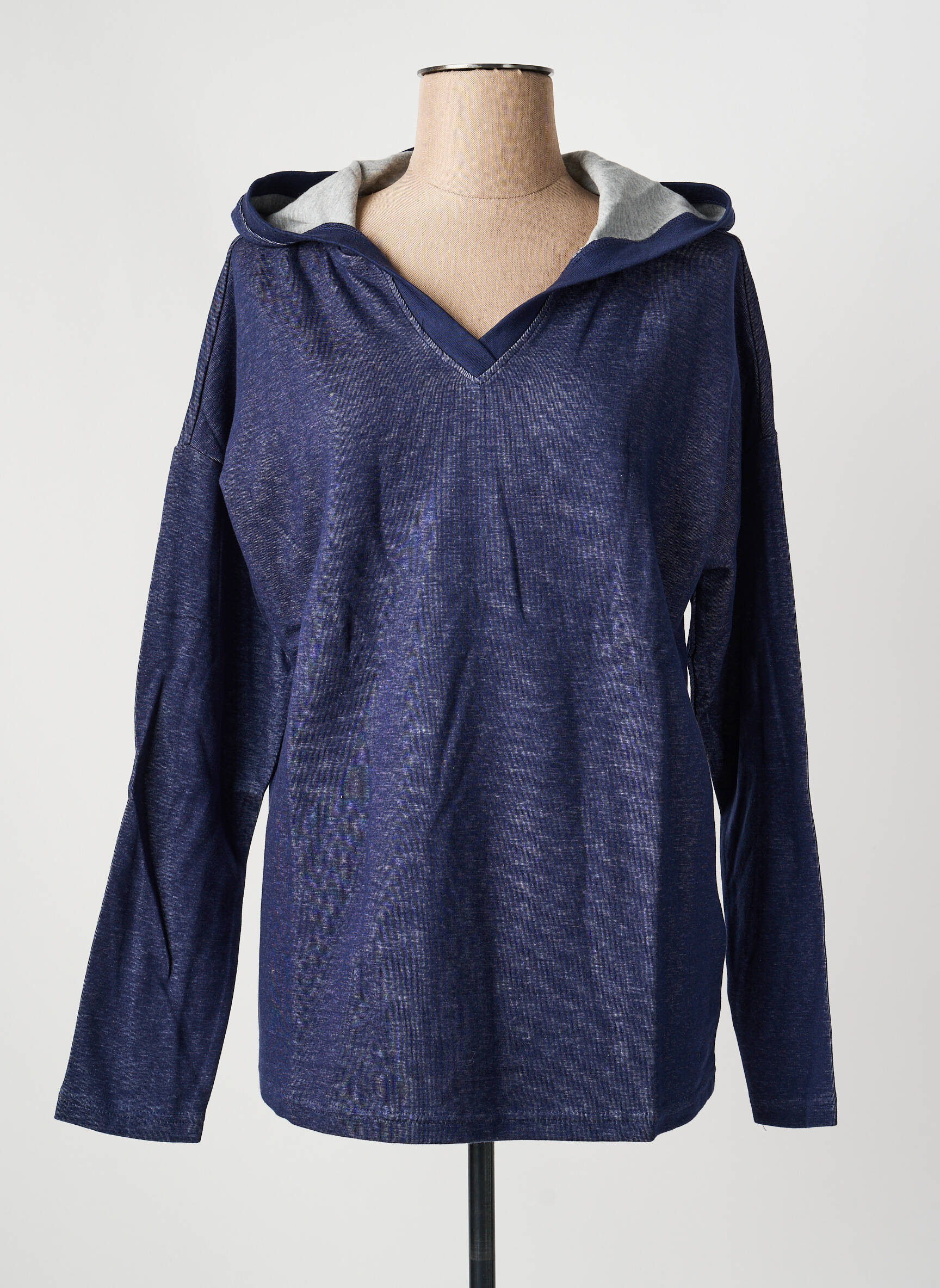 T-shirt manches longues manches longues bleu SHEEGO femme