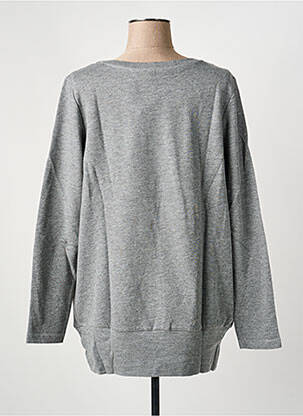Sweat-shirt manches longues manches longues gris SHEEGO femme