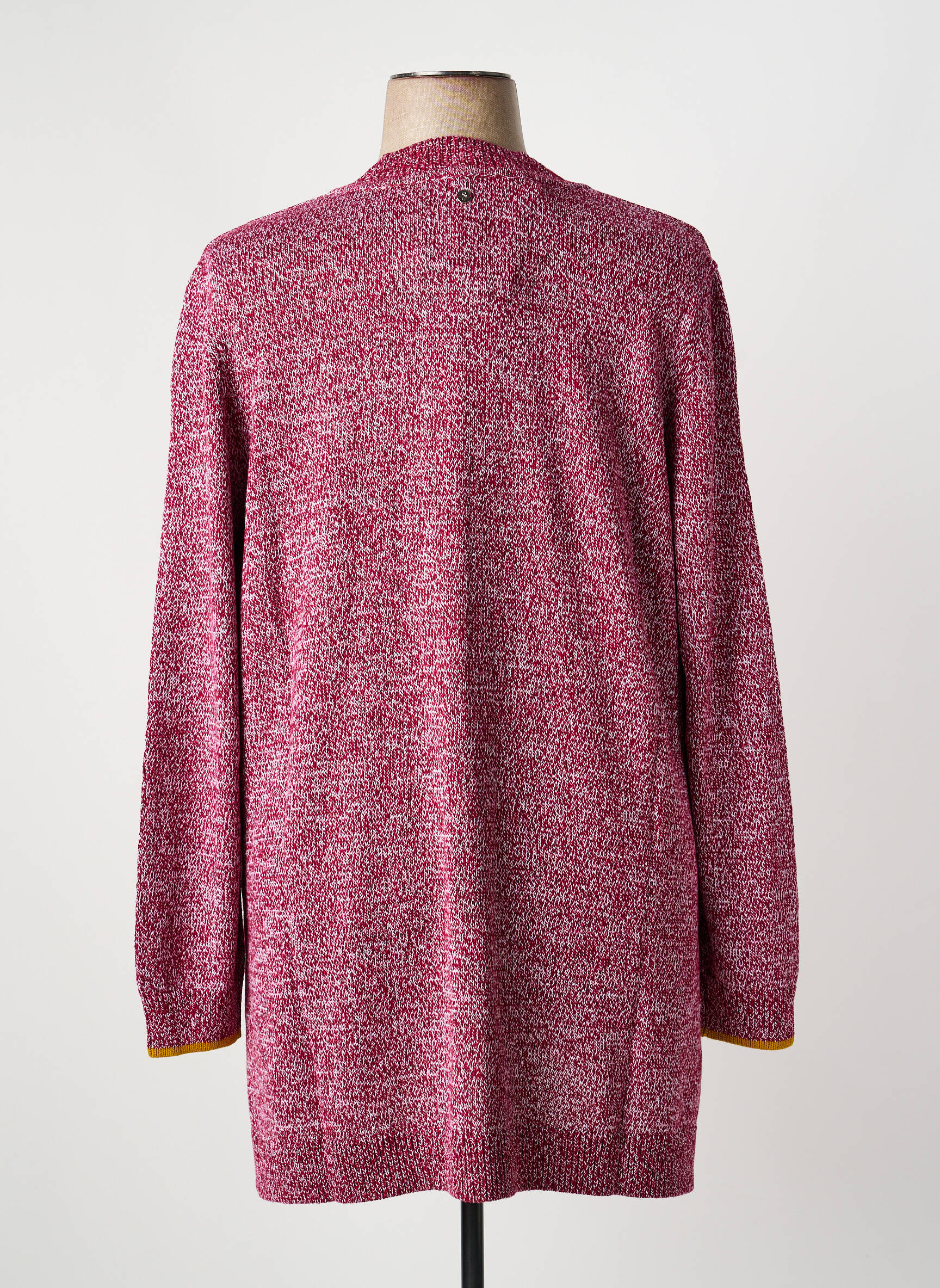 Gilet manches longues fermeture boutonnée sur le devant violet SHEEGO femme