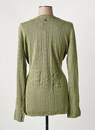 Gilet manches longues manches longues vert SHEEGO femme