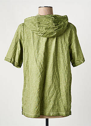 T-shirt coupe droite manches courtes vert SHEEGO femme