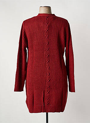 Gilet manches longues coupe cintrée rouge SHEEGO femme