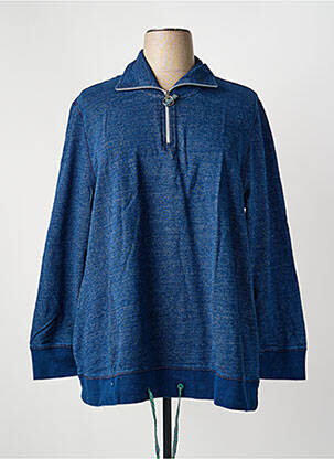 Sweat-shirt manches longues manches longues bleu SHEEGO femme