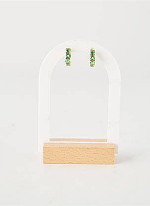 Boucles d’oreilles vert PANDORA femme