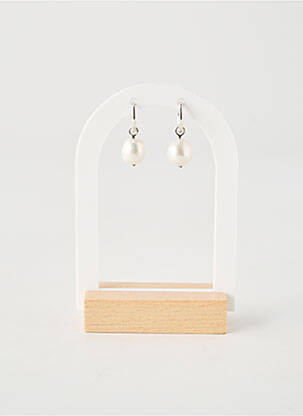 Boucles d’oreilles blanc PANDORA femme