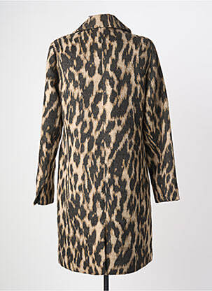 Manteau long coupe droite sans capuche beige ONLY femme