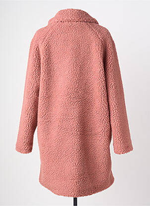 Manteau long coupe cintrée sans capuche rose ONLY femme