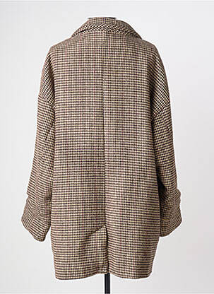Manteau long coupe droite sans capuche beige LA PETITE ETOILE femme