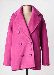 Manteau court coupe droite sans capuche violet MOLLY BRACKEN femme