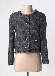 Veste casual col rond noir LA PETITE ETOILE femme
