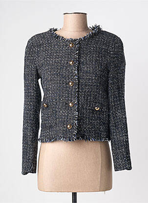 Veste casual col rond noir LA PETITE ETOILE femme