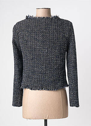 Veste casual col rond noir LA PETITE ETOILE femme