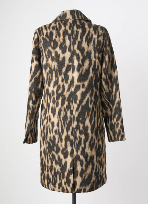 Manteau long coupe droite sans capuche beige ONLY femme