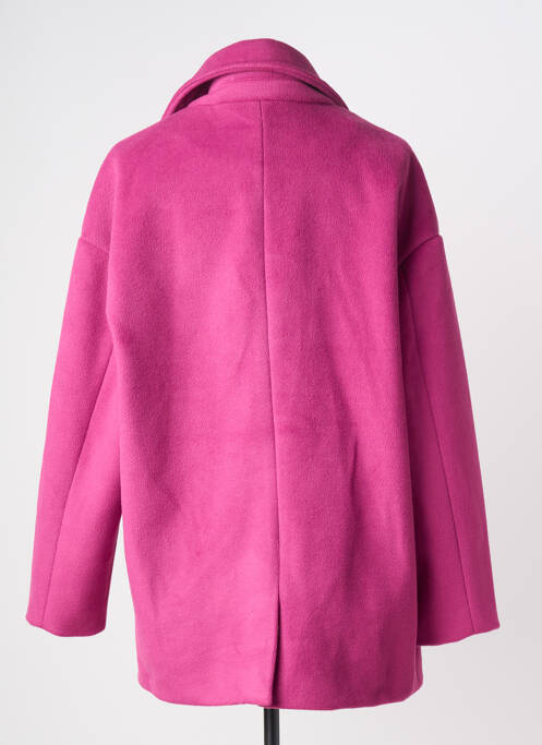 Manteau court coupe droite sans capuche violet MOLLY BRACKEN femme