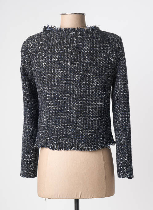 Veste casual col rond noir LA PETITE ETOILE femme