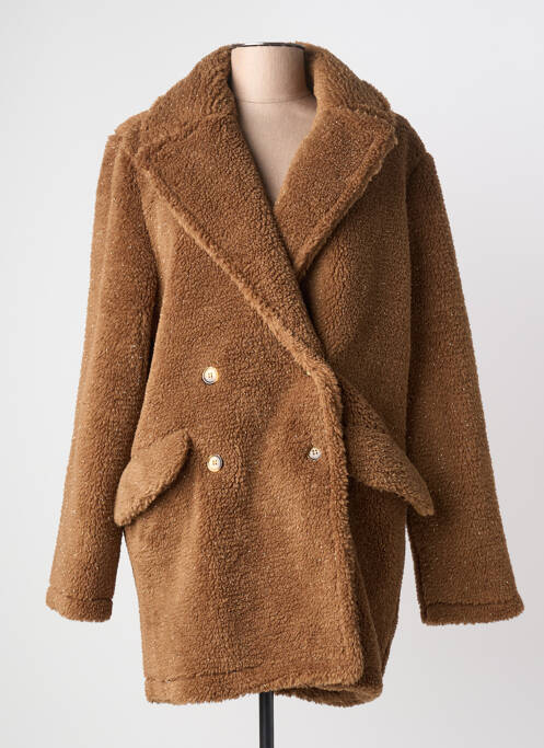 Manteau long marron PAKO LITTO femme