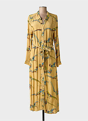 Robe longue manches longues manches longues beige KING LOUIE femme