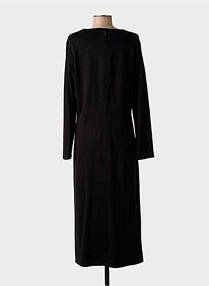 Robe longue manches longues manches longues noir AGATHE & LOUISE femme