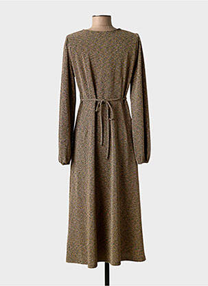 Robe longue manches longues manches longues jaune KING LOUIE femme