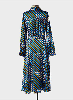 Robe longue manches longues manches longues bleu LA PETITE ETOILE femme