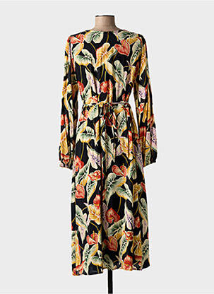 Robe longue manches longues manches longues noir KING LOUIE femme