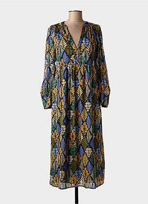 Robe longue manches longues manches longues noir MOLLY BRACKEN femme