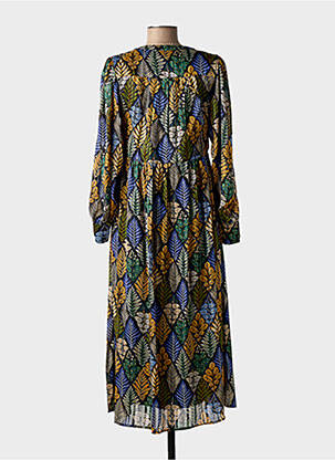 Robe longue manches longues manches longues noir MOLLY BRACKEN femme