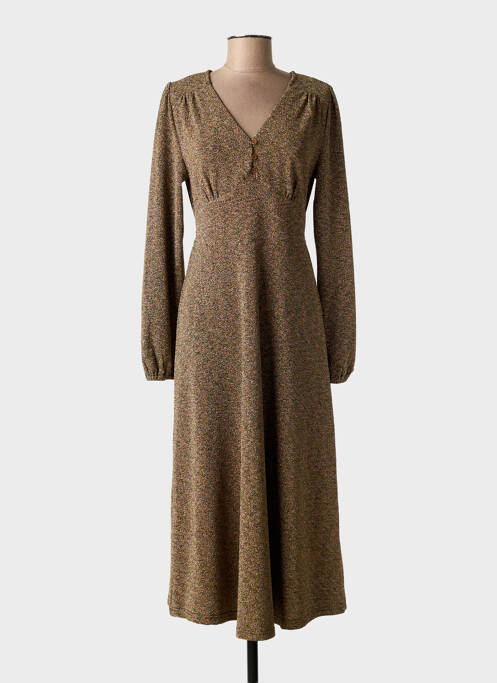 Robe longue manches longues manches longues jaune KING LOUIE femme