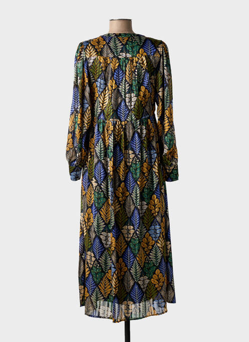 Robe longue manches longues manches longues noir MOLLY BRACKEN femme