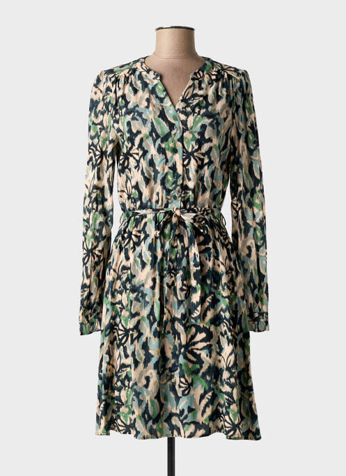 Robe mi-longue vert C'EST BEAU LA VIE femme