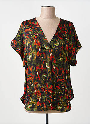 Top manches courtes manches courtes vert PAKO LITTO femme