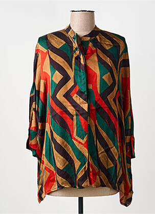 Blouse manches 3/4 manches 3/4 vert PAKO LITTO femme