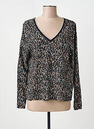 Top coupe cintrée manches longues noir ONLY femme