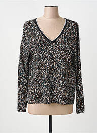Top coupe cintrée manches longues noir ONLY femme