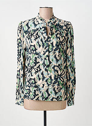 Blouse manches longues manches longues bleu C'EST BEAU LA VIE femme