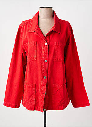 Veste casual coupe droite rouge AGATHE & LOUISE femme