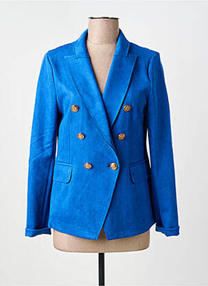 Blazer poches bleu H F WOMAN COLLECTION femme