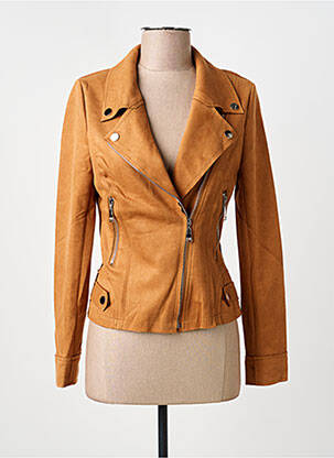 Veste casual col tailleur marron H F WOMAN COLLECTION femme