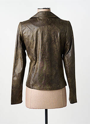 Veste casual col tailleur vert LAURA JO femme