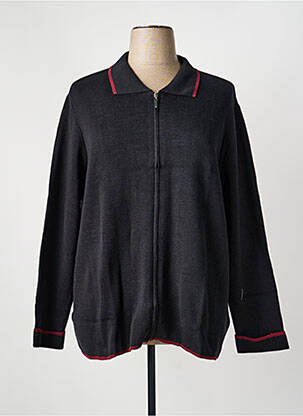 Veste casual coupe droite noir SHEEGO femme