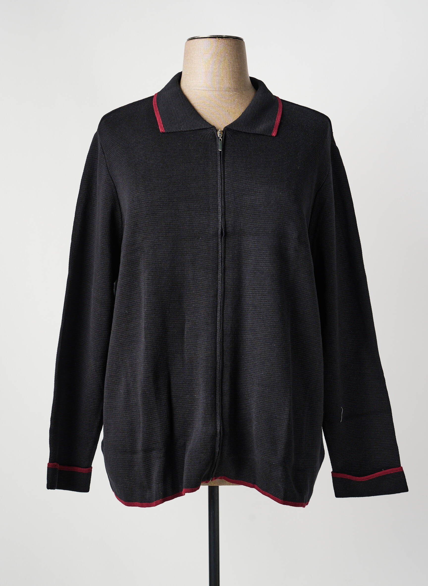 Veste casual coupe droite noir SHEEGO femme