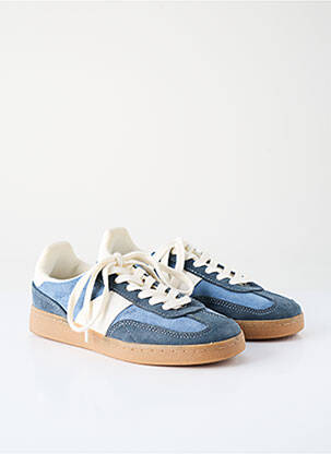 Baskets plateforme plateforme bleu ZARA fille